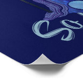 As Above so Below Crone Moon Goddess Pagan Art Poster (Ecke)