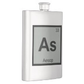 As - Aesop Fables Chemistry Periodic Table Symbol Flachmann (Rechts)