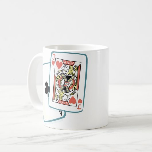 As and Jack Poker Cards Kaffeetasse (Vorderseite Links)