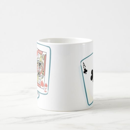As and Jack Poker Cards Kaffeetasse (Mittel)