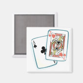 As and Jack Poker Cards Magnet (Vorderseite/Rückseite)