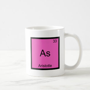 As - Aristoteles Funny Element Chemistry Symbol T- Kaffeetasse