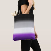 As-asexuale Steigungs-Stolz-Flagge: Horizontaler Tasche (Von Nahem)