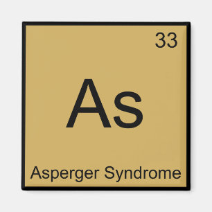 As - Asperger Syndrom Funny Chemistry Element T-Sh Magnet