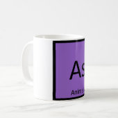 As - Chemische Chemie - Periodischer Tabelleneleme Kaffeetasse (Vorderseite Links)