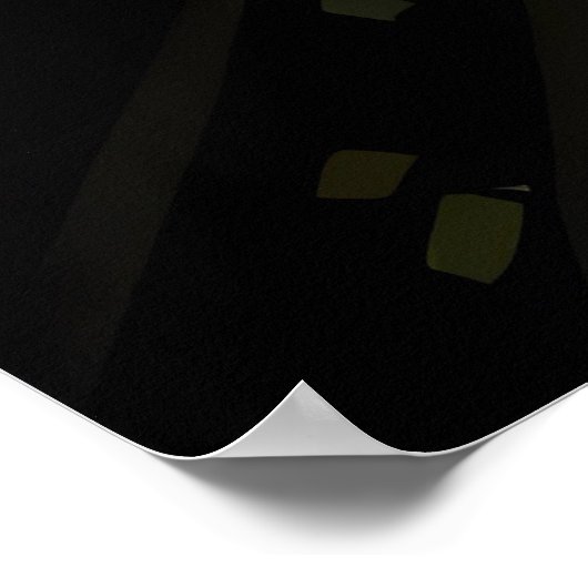 As Congenial and Genuine As the Midnight Sun Poster (Ecke)