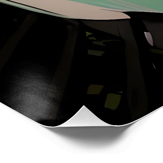 As Congenial and Genuine As the Midnight Sun Poster (Ecke)