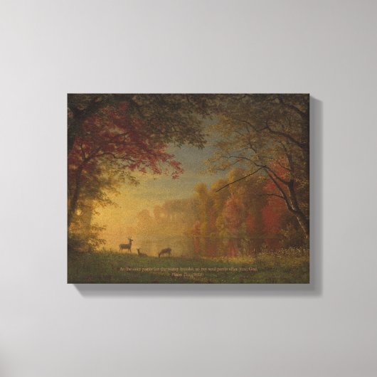 "As Deer Pant of Water" Kunst Leinwanddruck (Vorderseite)