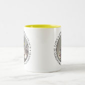 As der Schalen mit Text Zweifarbige Tasse (Mittel)