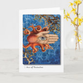 As der Tentakel-Tarot-Gruß-Karte Karte (Gelbe Blume)