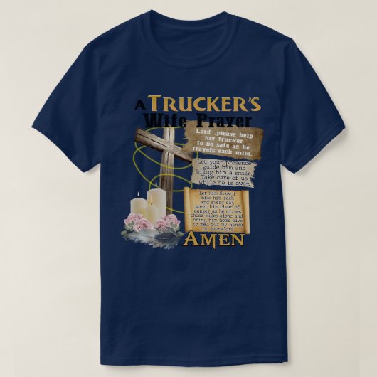 as Ehefrau prayercross T-Shirt (Design vorne)