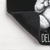 As Far As I Know I'm Delightful Raccoon Mousepad (Ecke)