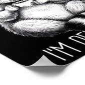 As Far As I Know I'm Delightful Raccoon Poster (Ecke)