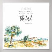 As For Me and My House Mediterranean Landscape Poster (Vorne)