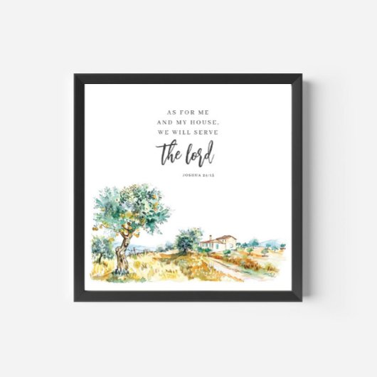 As For Me and My House Mediterranean Landscape Poster