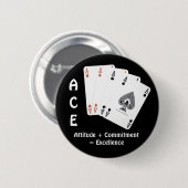 AS Haltung + Verpflichtung = hervorragende Button (Vorne & Hinten)