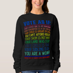 AS if Your Life Depends on it Human Rights Sweatshirt