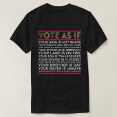 AS if Your Life Depends on it Human Rights T-Shirt (Design vorne)