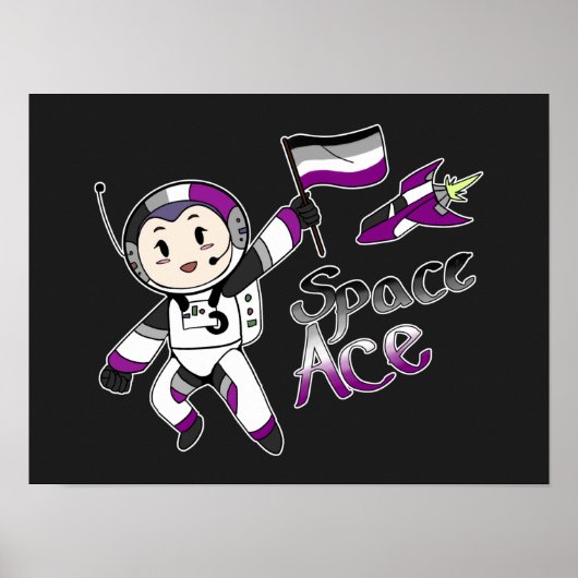 As in Space (asexual stolz) Poster (Vorne)