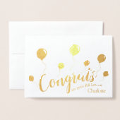 AS-Level-Glückwunschkarte Folienkarte (Vorderseite mit Umschlag)