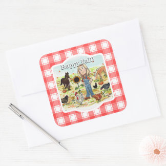 AS-MFALL QUADRATISCHER AUFKLEBER