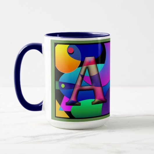 AS Monogramierte, Initialed Coffee Tasse (Links)