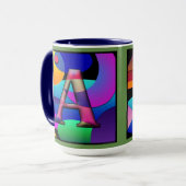 AS Monogramierte, Initialed Coffee Tasse (Vorderseite Links)