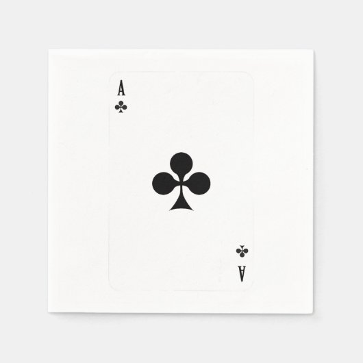 As of Club Playing Card Funny Matching Halloween Serviette (Vorderseite)