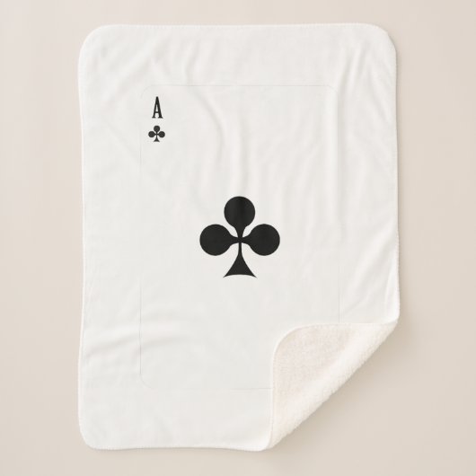 As of Club Playing Card Funny Matching Halloween Sherpadecke (Vorderseite)