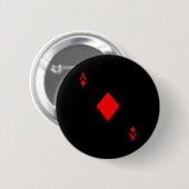 As of Diamond Deck of Cards Halloween Costume Button (Vorne & Hinten)