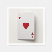As of Hearts Card - Initials Napkin Serviette (Vorderseite)