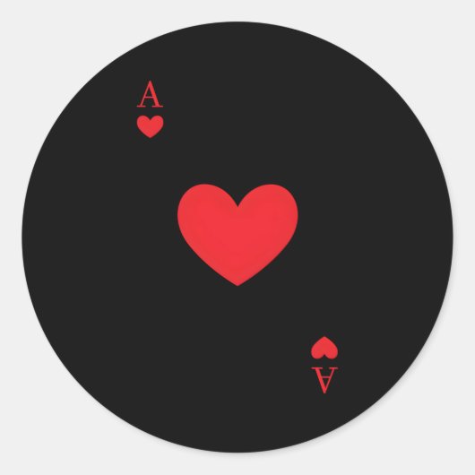 As of the play Cards Halloween Runder Aufkleber (Vorderseite)