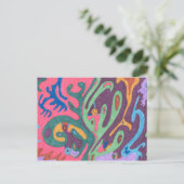 "As One" Abstrakte Kunst Postkarte (Stehend Vorderseite)