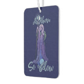 "As Oove so Under" Krone Moon Goddess Pagan Art Autolufterfrischer (Links)