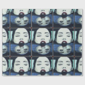 "As Oove So Unow" Gemälde auf einem Geschenkpapier (Flach)