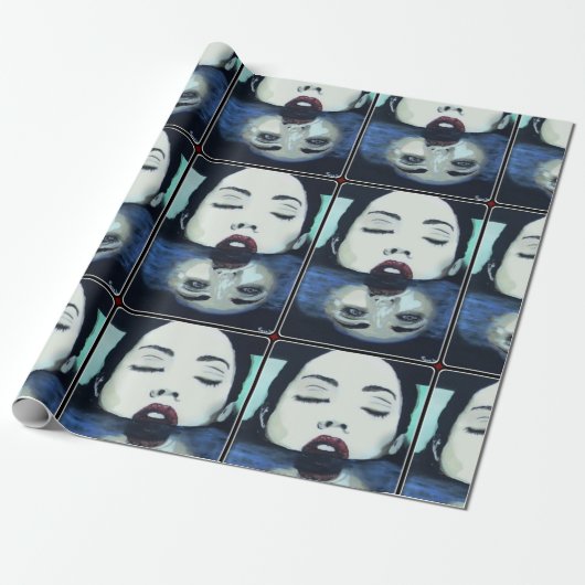 "As Oove So Unow" Gemälde auf einem Geschenkpapier (Ungerollt)