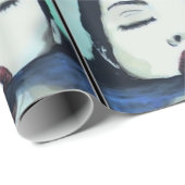 "As Oove So Unow" Gemälde auf einem Geschenkpapier (Rolleneckpunkt)