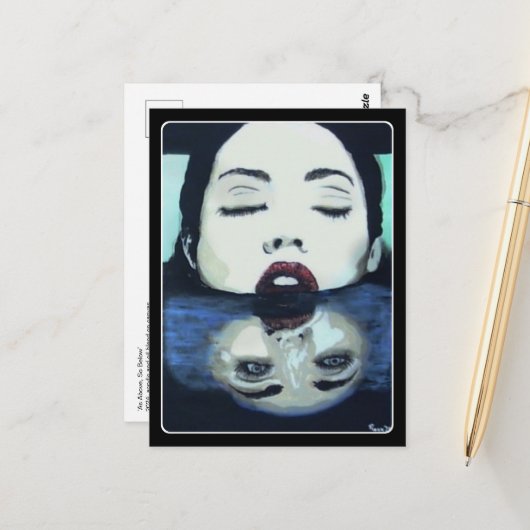 "As Oove So Unow" Gemälde auf einem Postkarte (Vorderseite/Rückseite Beispiel)