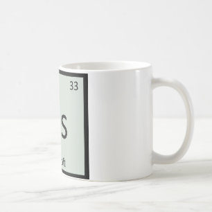 As - Periodic Table of Airsoft Sports Chemistry Kaffeetasse