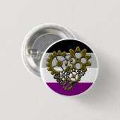 As-Roboter-Stolz - klein Button (Vorne & Hinten)