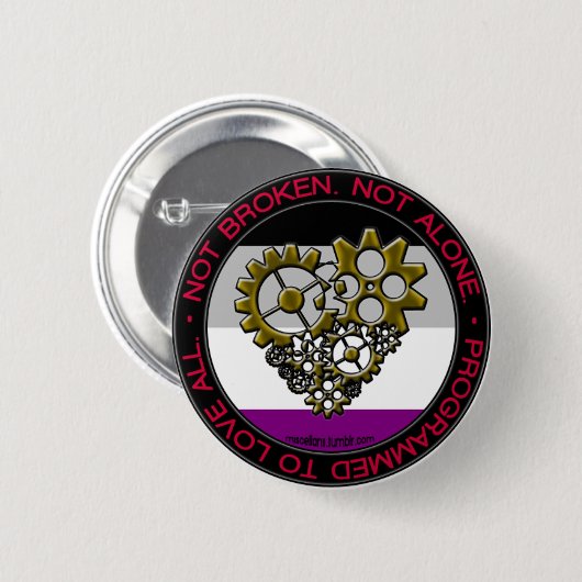 As-Roboter-Stolz - klein Button (Vorne & Hinten)