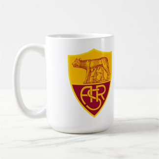 AS Roma Schild Vinyl Aufkleber – Maroon & Gold Fuß Kaffeetasse