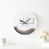 As salamu Alaykum arabische Kalligraphie, moderner Große Wanduhr (Zuhause)