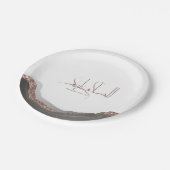 As salamu Alaykum arabische Kalligraphie, moderner Pappteller (Schrägansicht)