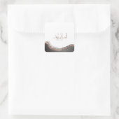 As salamu Alaykum arabische Kalligraphie, moderner Quadratischer Aufkleber (Tasche)