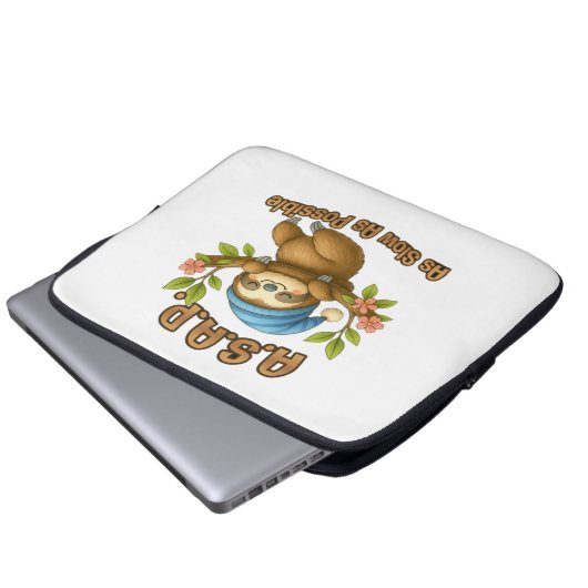 As Slow As Possible - Cute Sloth ASAP Classic T-Sh Laptopschutzhülle (Vorne Knopf)