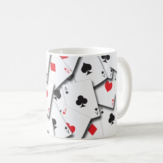 AS-SPIELKARTEN KAFFEETASSE (VorderseiteRechts)