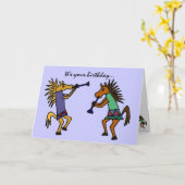 AS- Tanzpferde Geburtstagskarte Karte (Gelbe Blume)