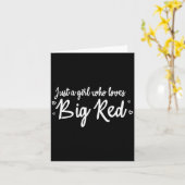 As Tees Just A Girl Who Loves To Drink A Big Red S Karte (Gelbe Blume)