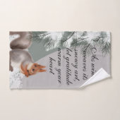 As winter weaves its snowy art, let gratitude warm badhandtuch set (Handtuch)